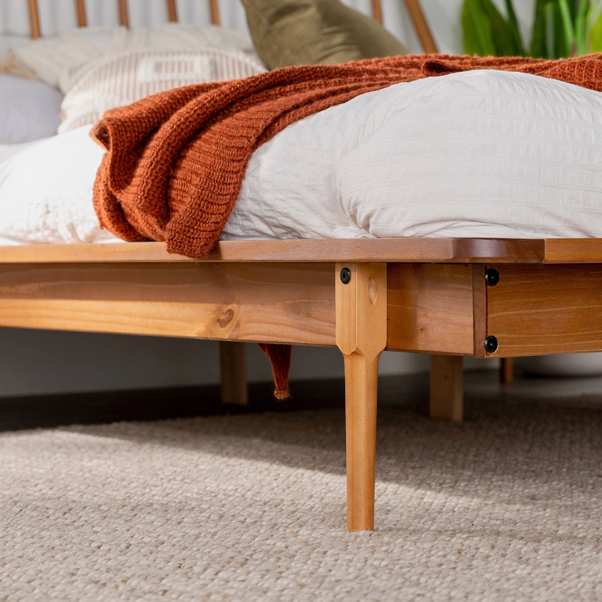Middlebrook Blaney Solid Wood Spindle Platform Bed