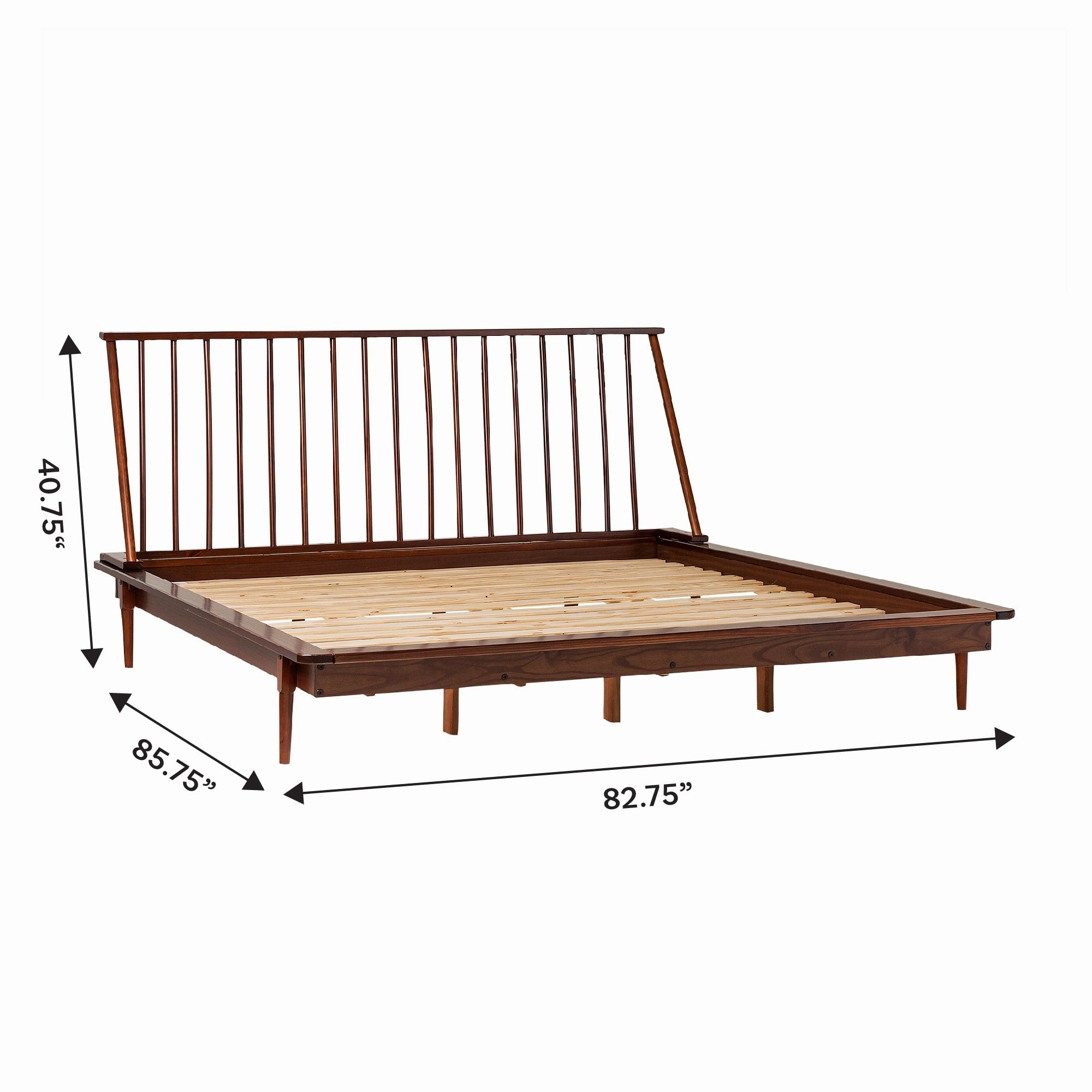 Middlebrook Blaney Solid Wood Spindle Platform Bed