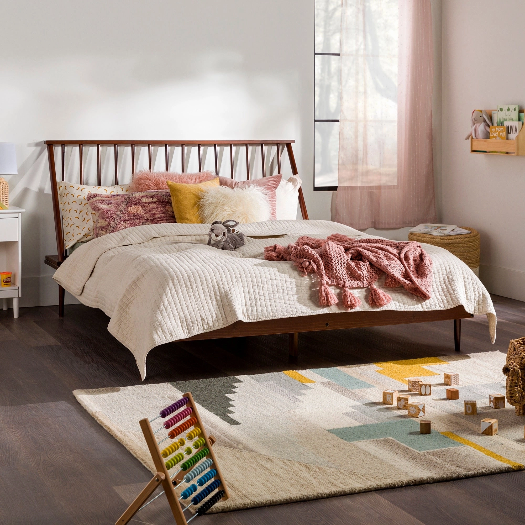 Middlebrook Blaney Solid Wood Spindle Platform Bed