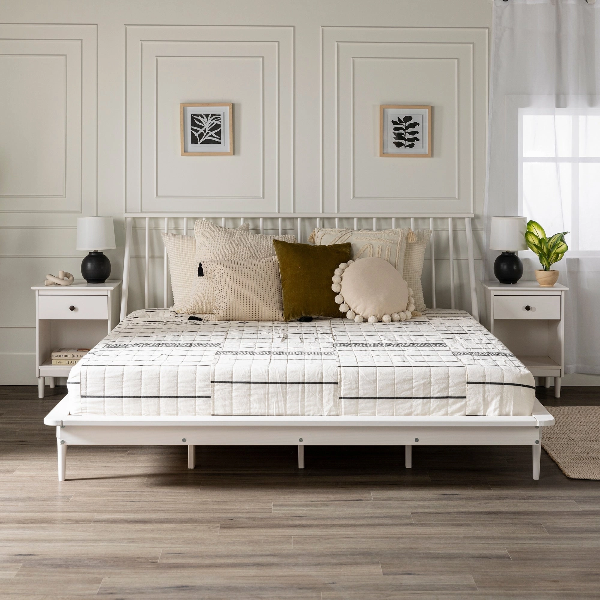 Middlebrook Blaney Solid Wood Spindle Platform Bed