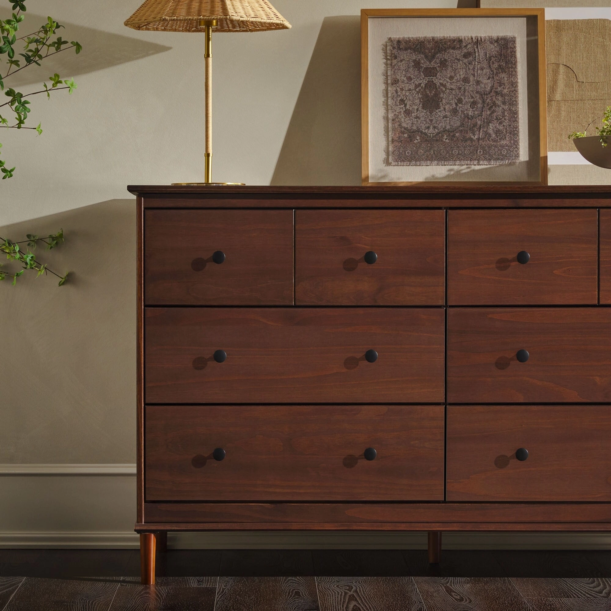 Middlebrook Bullrushes 6-Drawer Solid Wood Dresser