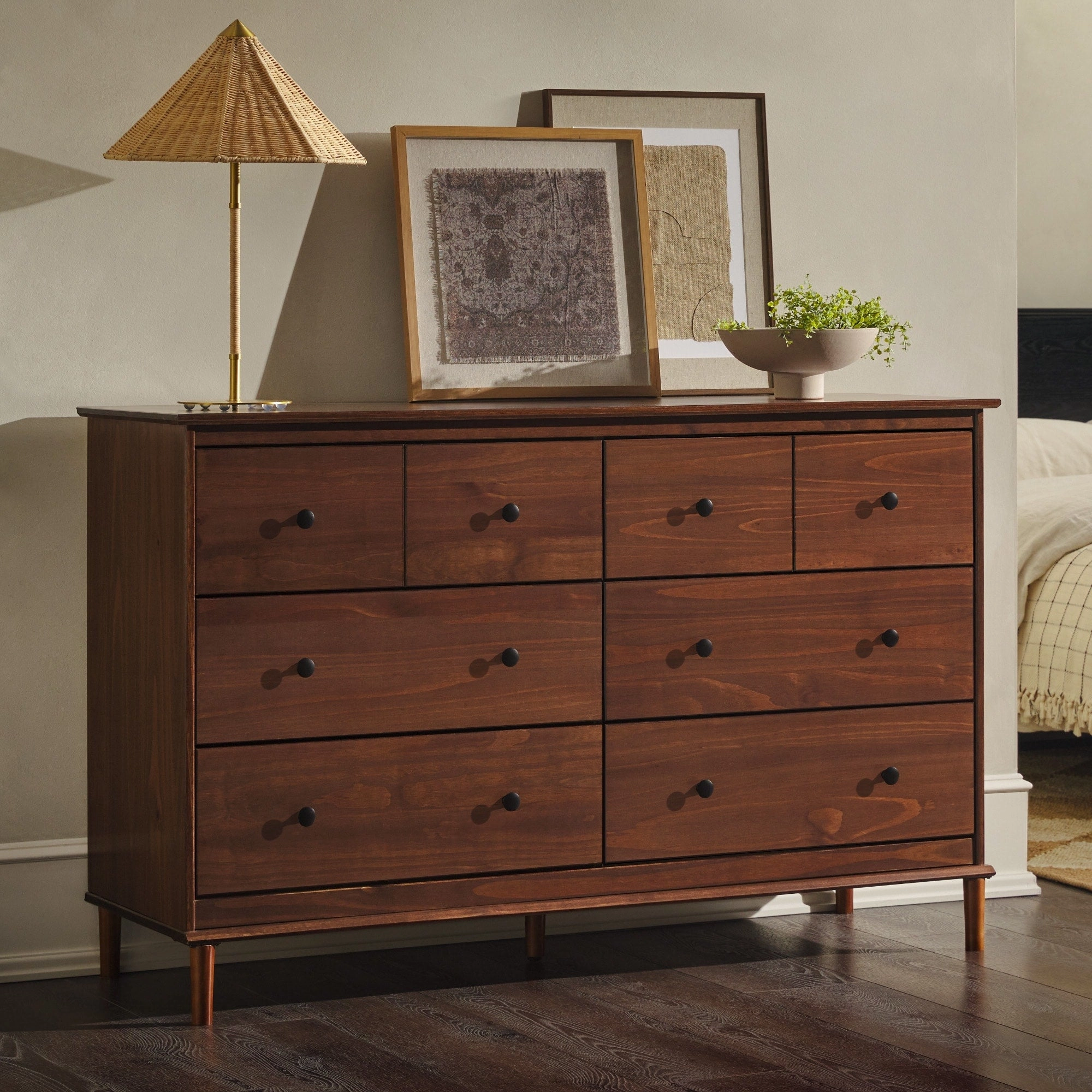 Middlebrook Bullrushes 6-Drawer Solid Wood Dresser