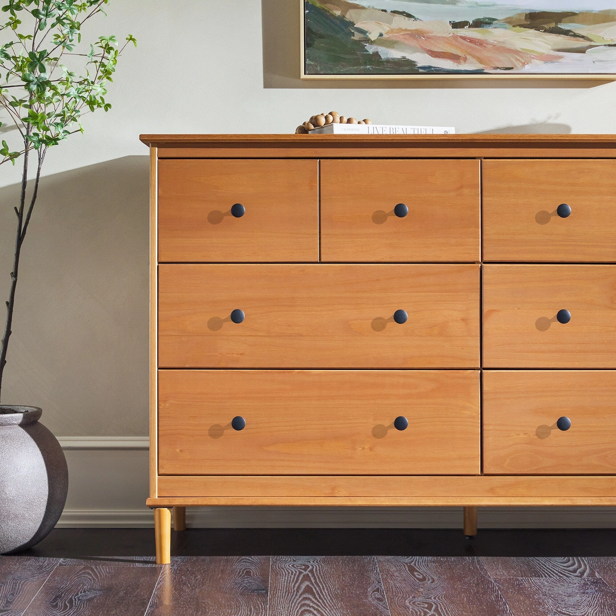 Middlebrook Bullrushes 6-Drawer Solid Wood Dresser
