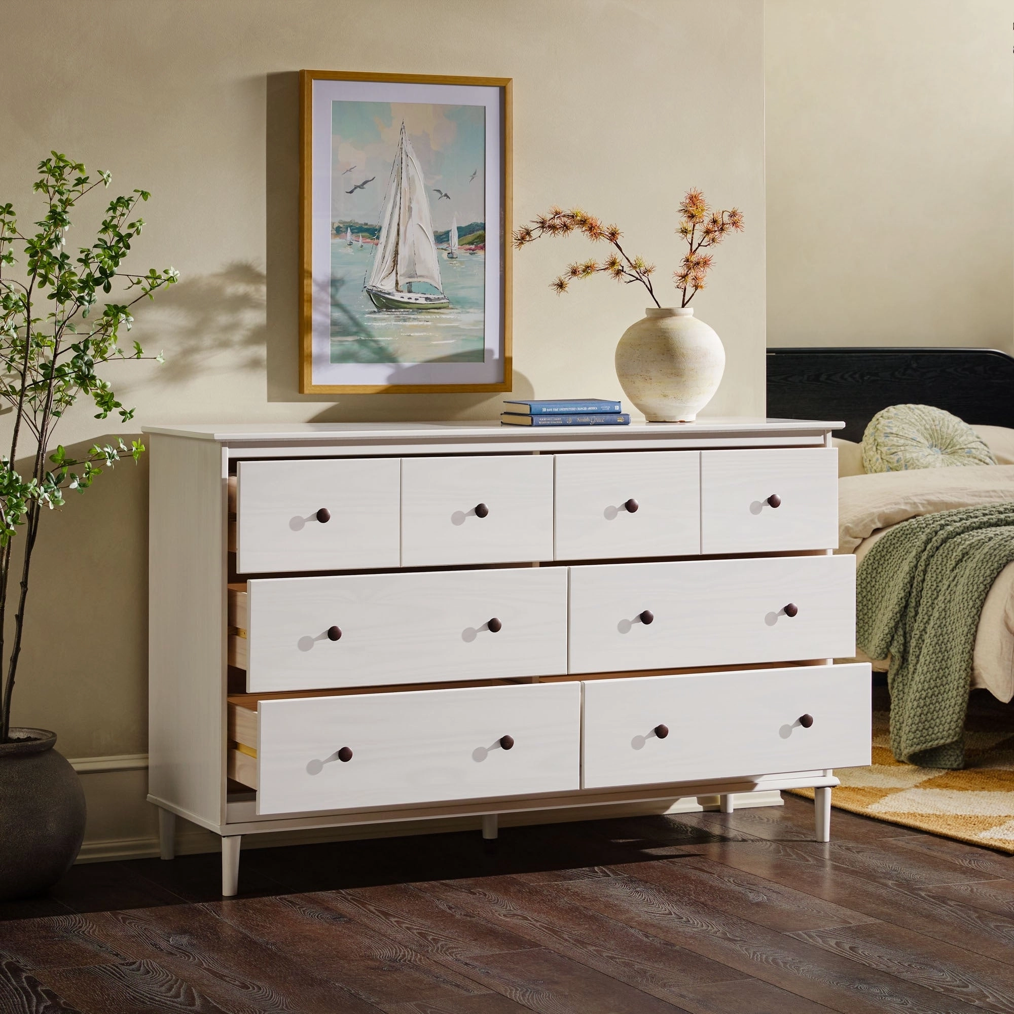 Middlebrook Bullrushes 6-Drawer Solid Wood Dresser