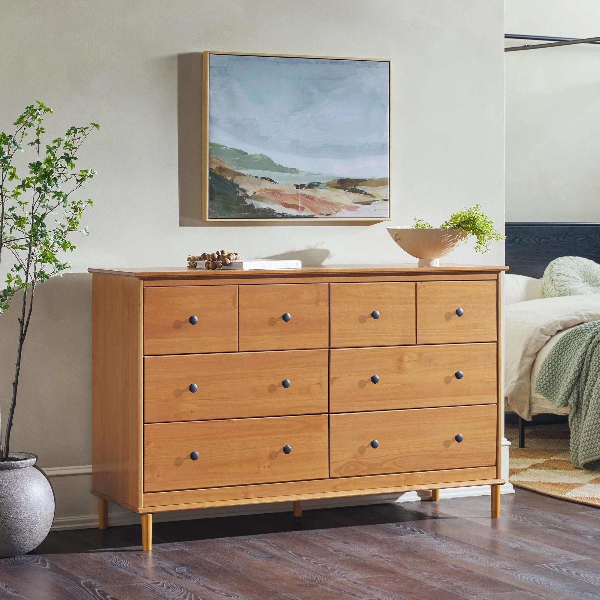 Middlebrook Bullrushes 6-Drawer Solid Wood Dresser