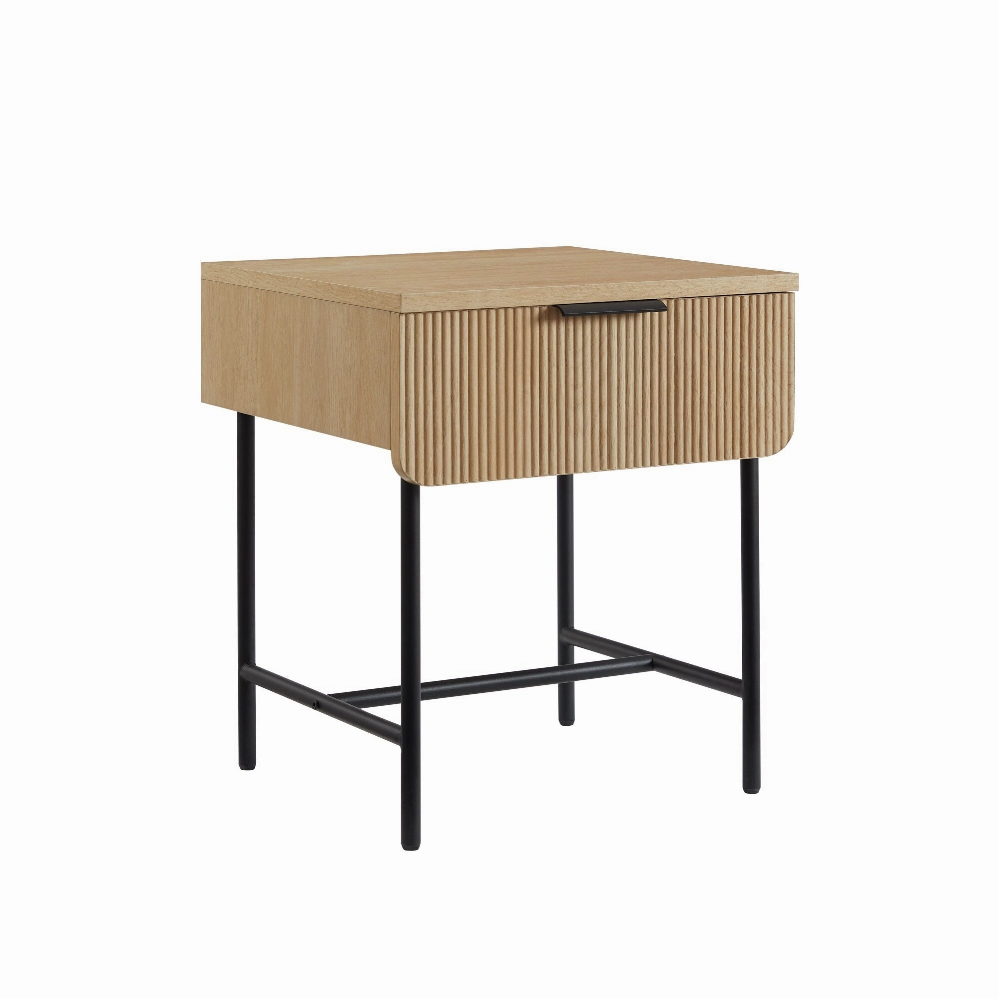 Middlebrook Designs Minimal Fluted-Door Side Table