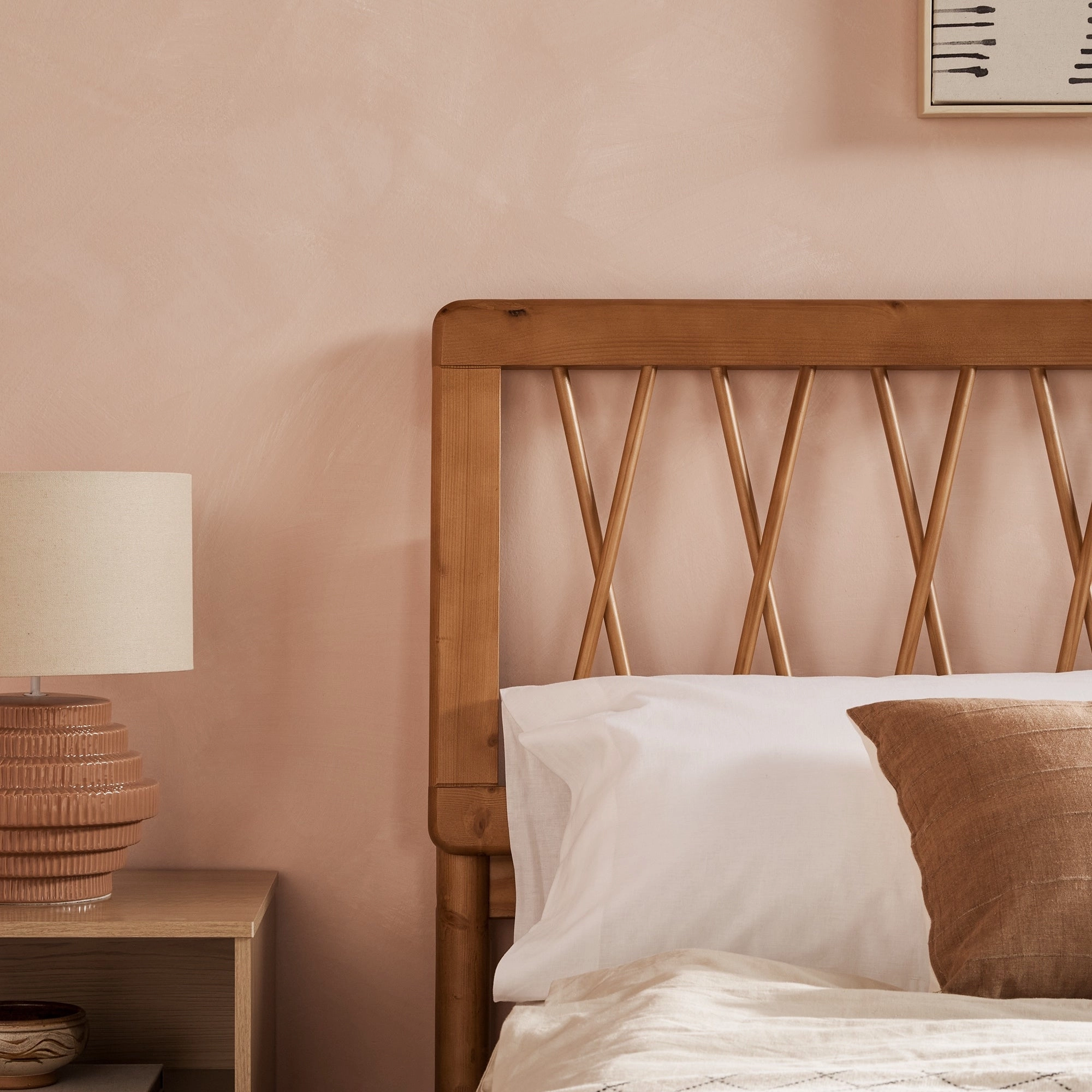 Middlebrook Designs X Spindle Solid Wood Full Bed