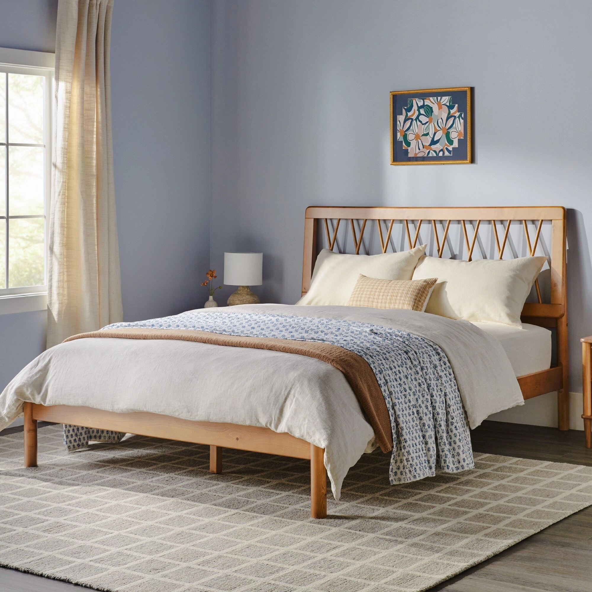Middlebrook Designs X Spindle Solid Wood Queen Bed
