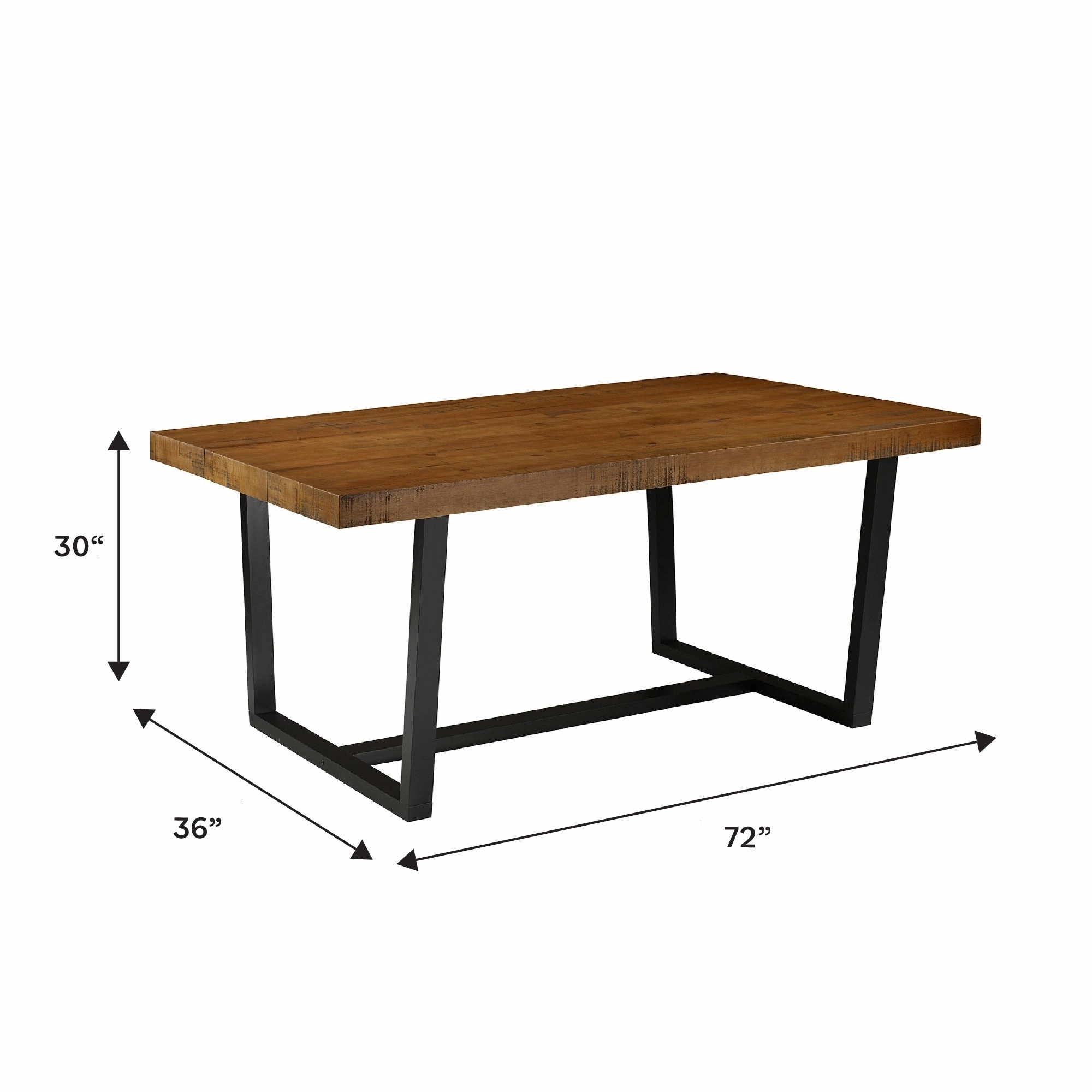 Middlebrook Solid Wood 72-inch Distressed Dining Table