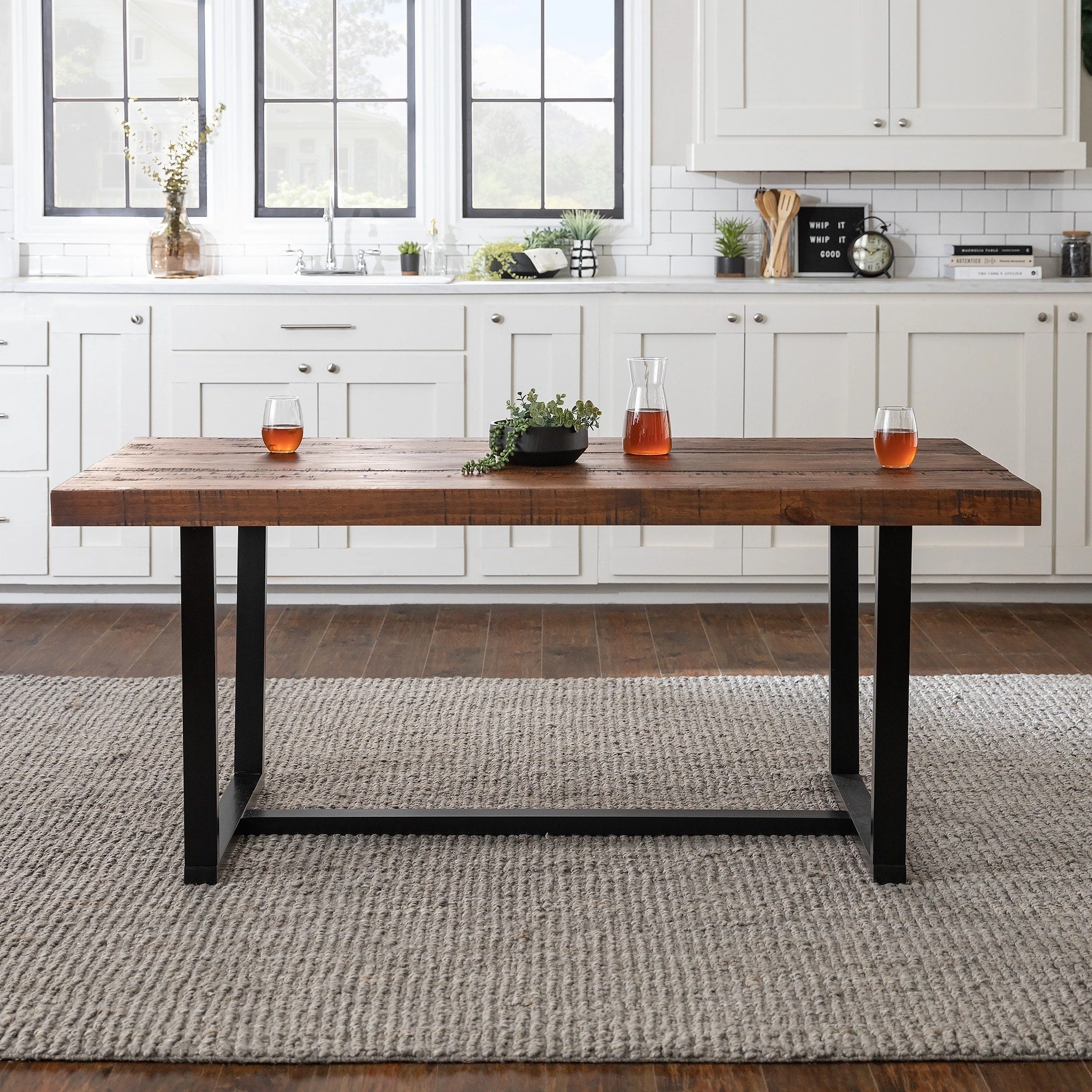 Middlebrook Solid Wood 72-inch Distressed Dining Table