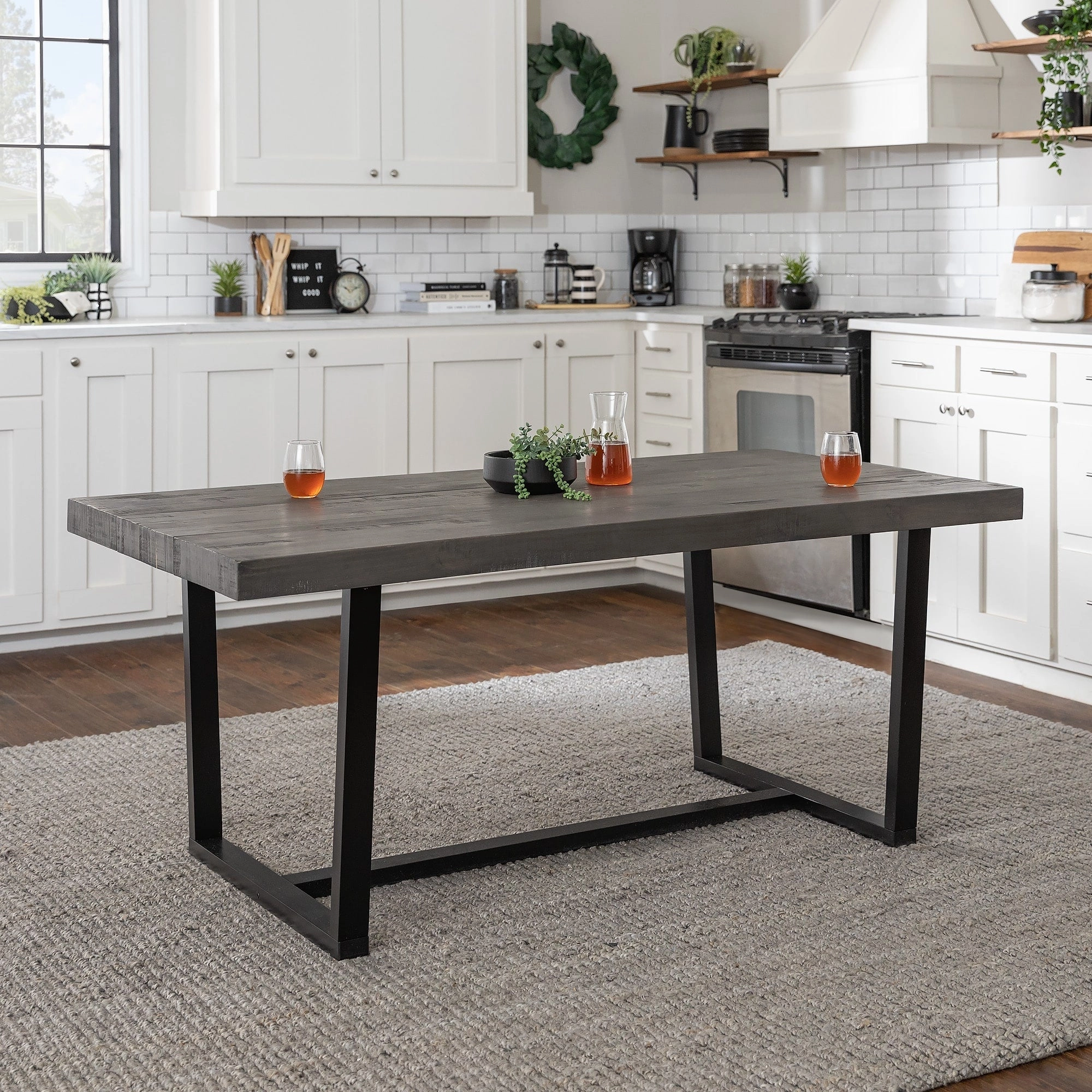 Middlebrook Solid Wood 72-inch Distressed Dining Table