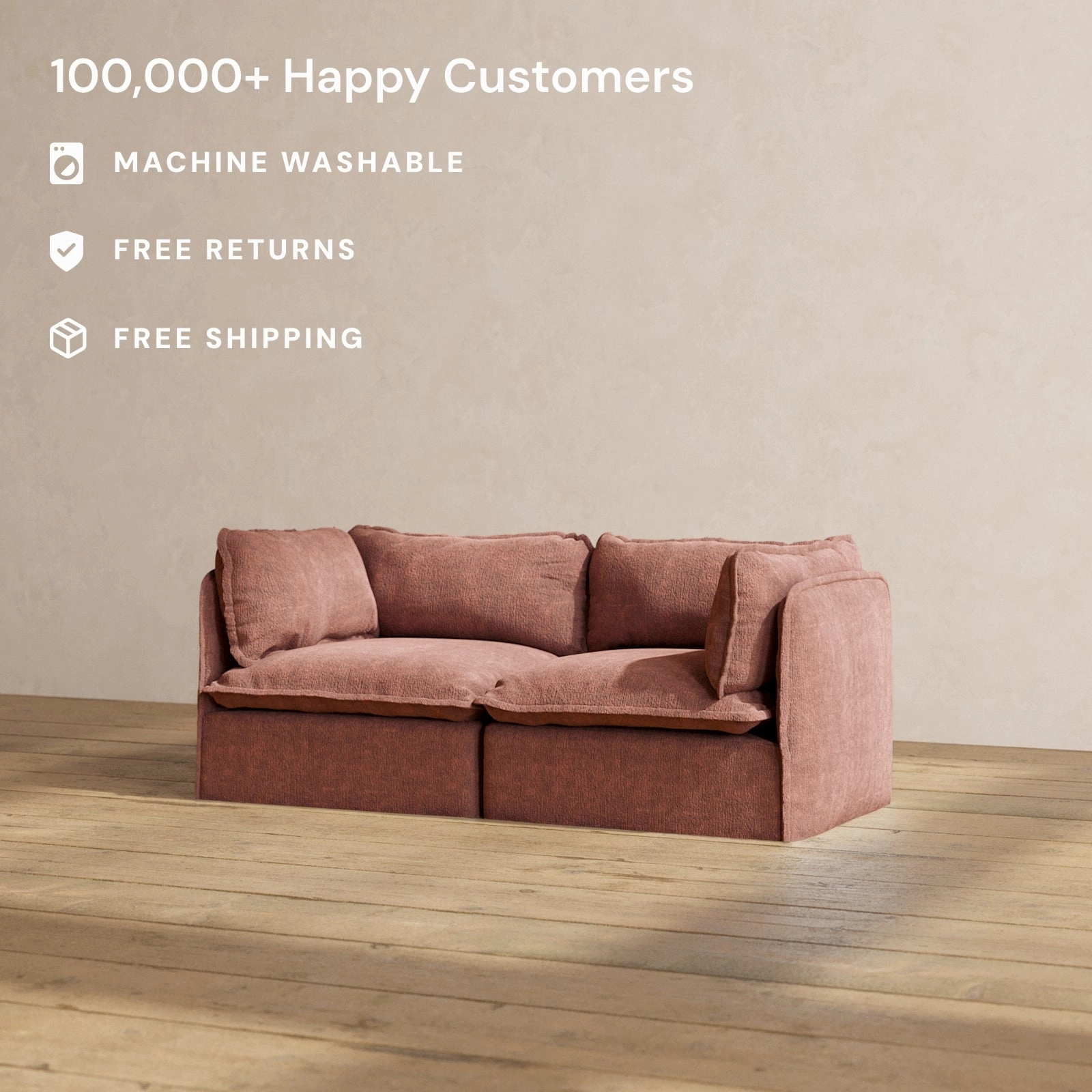 Modular Performance 2-Seater in Chestnut | Relaxed Blend