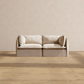 Modular Performance 2-Seater in Oat | Deluxe Blend