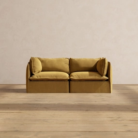 Modular Performance 2-Seater in Toffee | Deluxe Blend