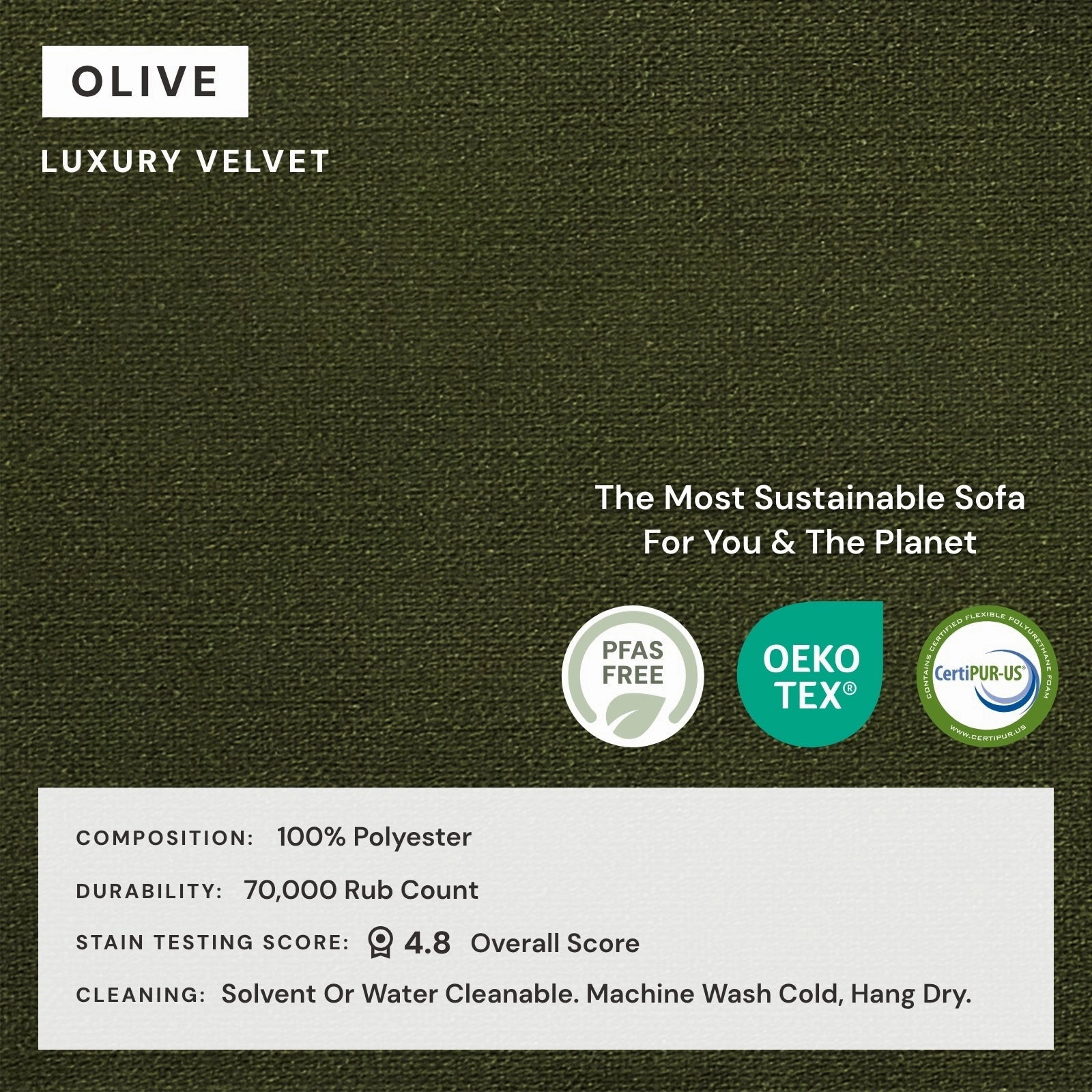 Modular Performance 9-Seater Open-Ends U-Sectional in Olive | Deluxe Blend