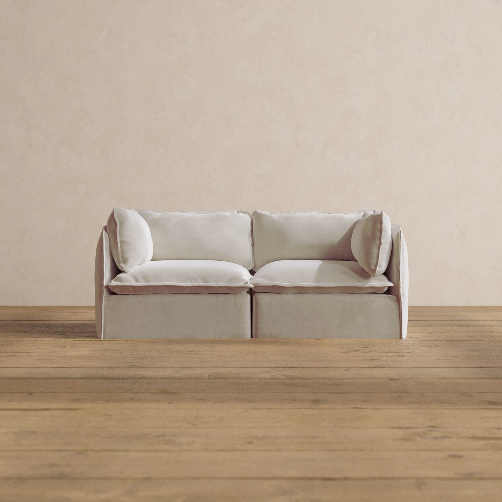 Modular Washable 2-Seater in Coco | Memorix  Seat | Contour Pillow