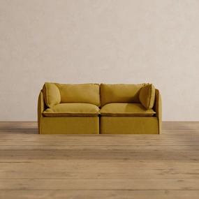 Modular Washable 2-Seater in Kiiro | Memorix  Seat | Contour Pillow