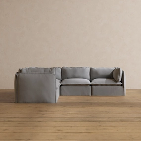 Modular Washable 5-Seater Corner Sectional in Pumice | Memorix  Seat | Contour Pillow