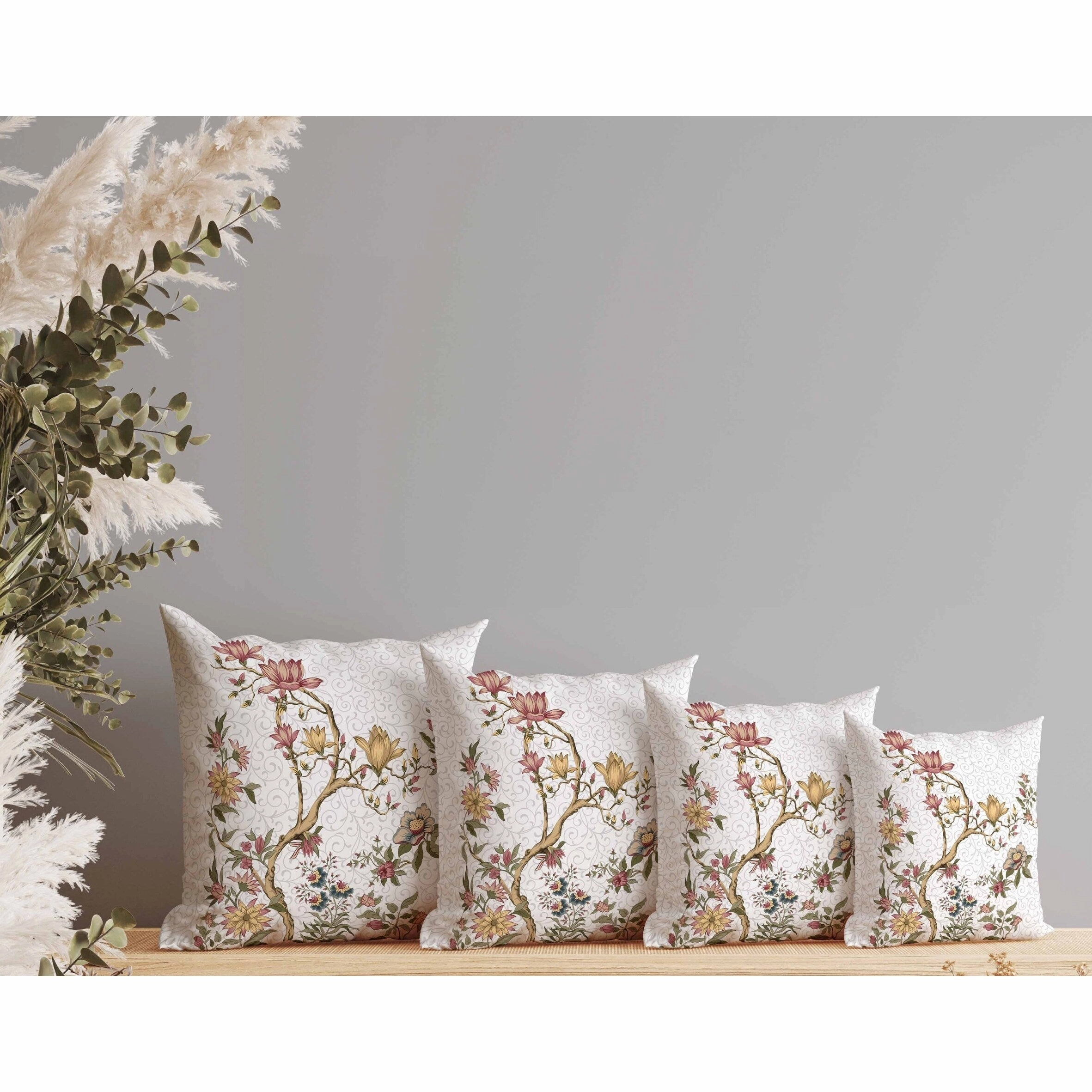 Orchid Bliss Faux Suede Reversible Throw Pillow Pink and Gold