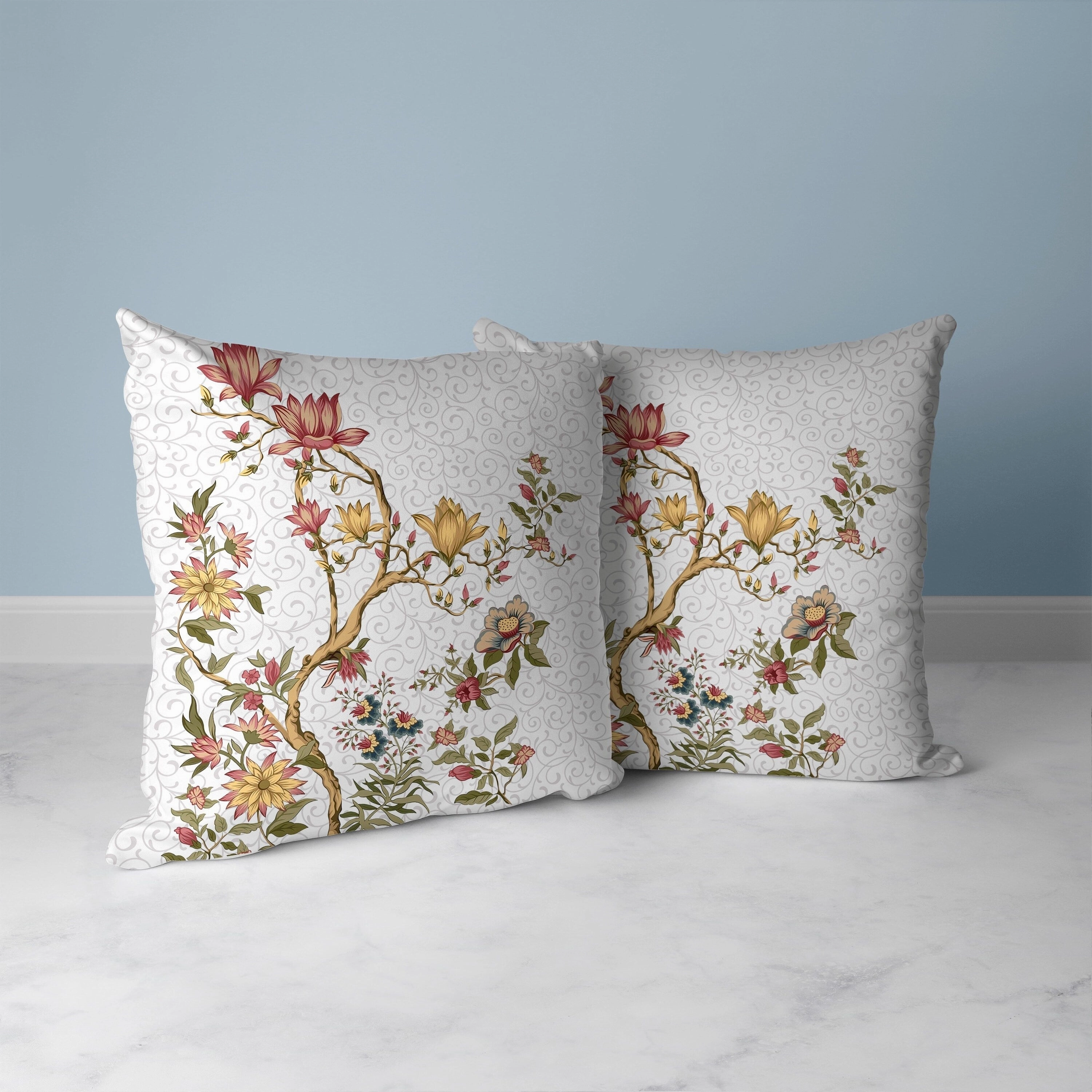 Orchid Bliss Faux Suede Reversible Throw Pillow Pink and Gold