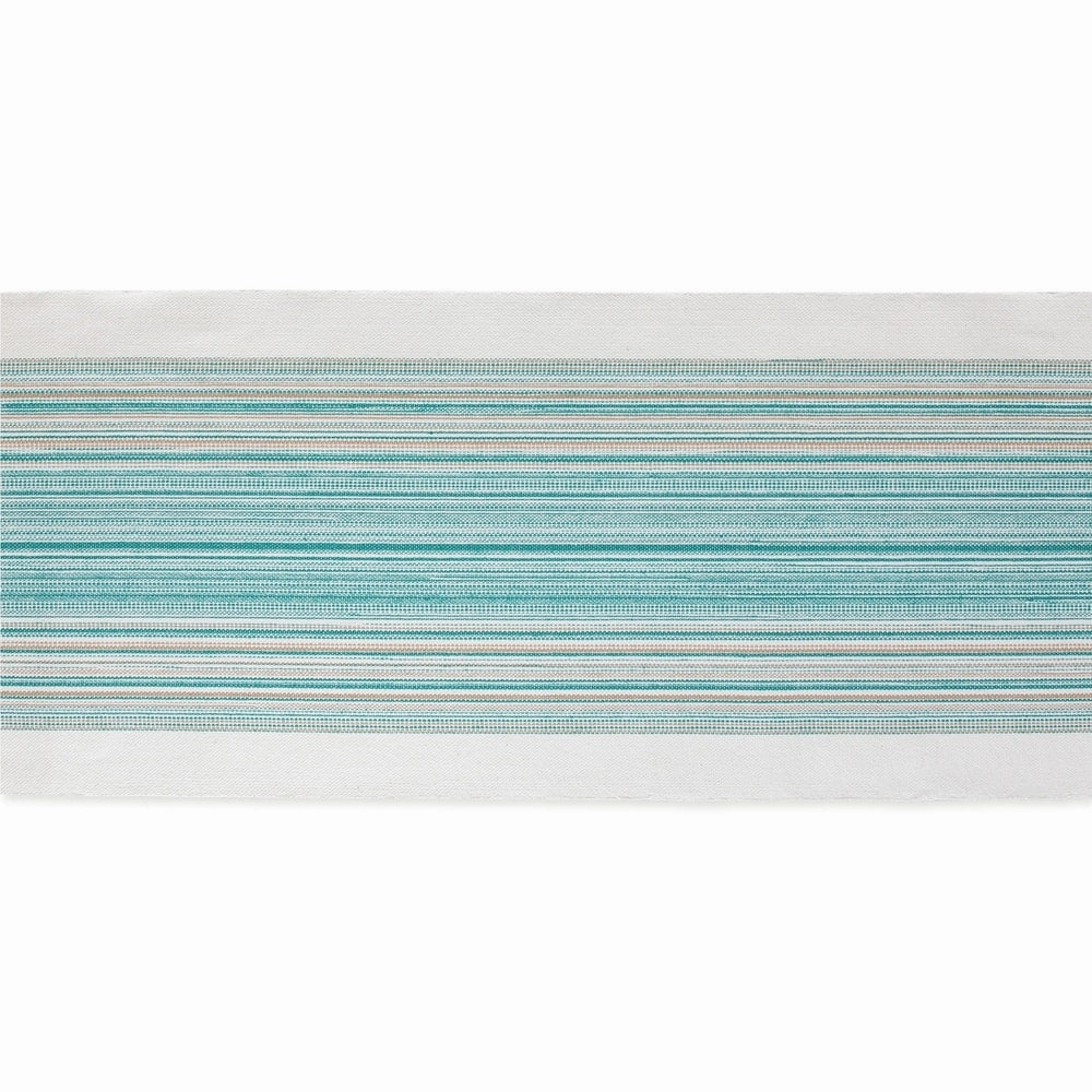 Porch & Den Meryl Stripe Pattern Fringed Table Runner
