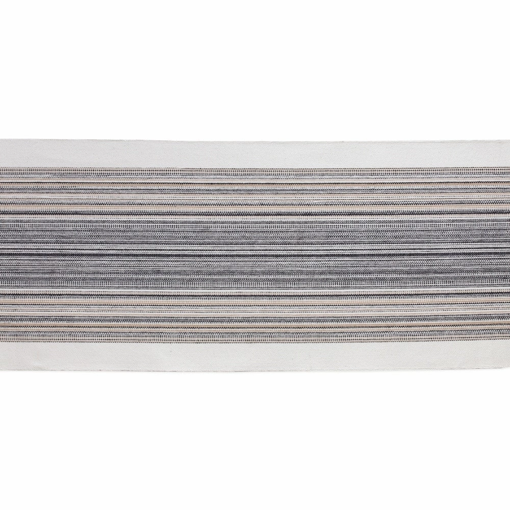 Porch & Den Meryl Stripe Pattern Fringed Table Runner