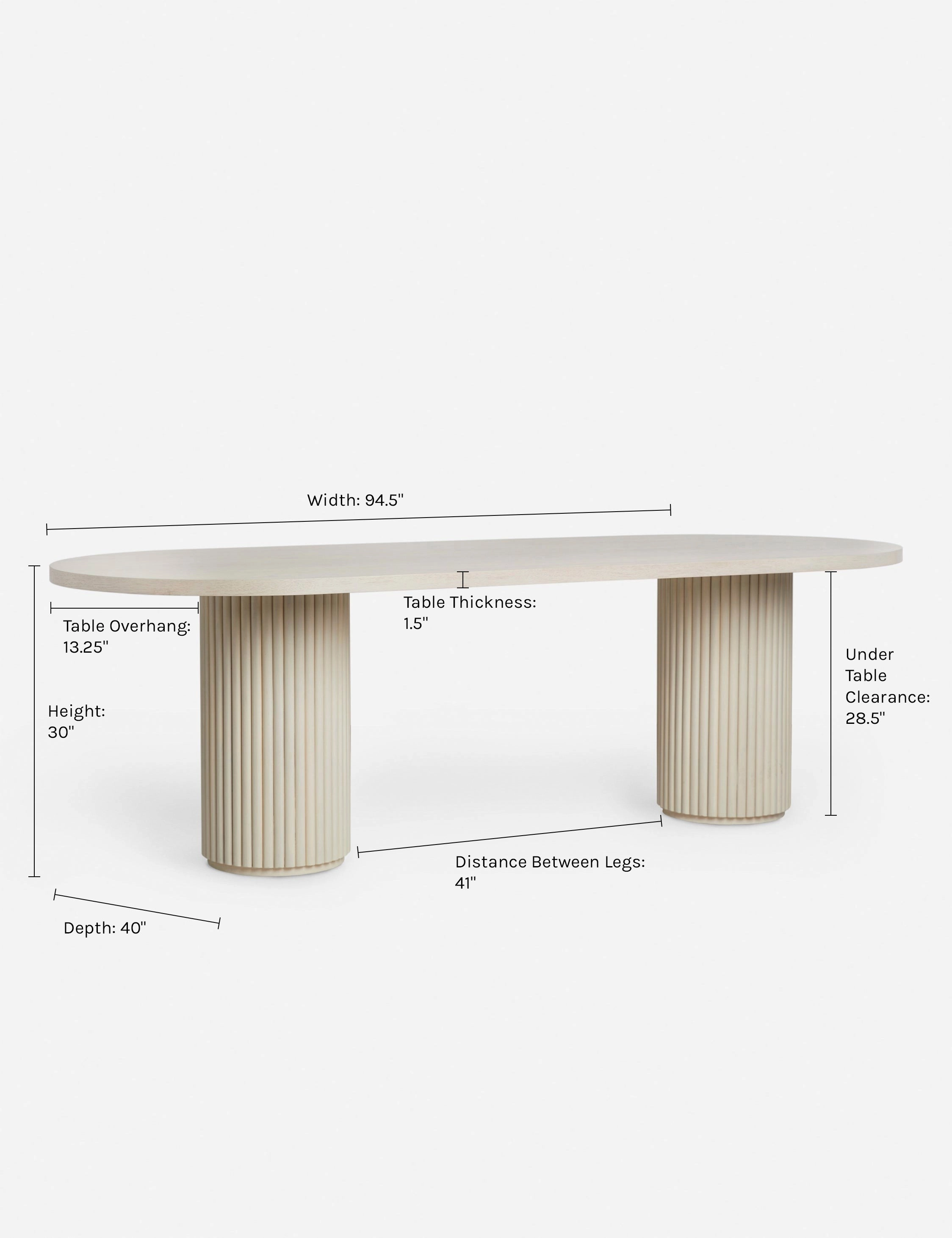 Rutherford Oval Dining Table