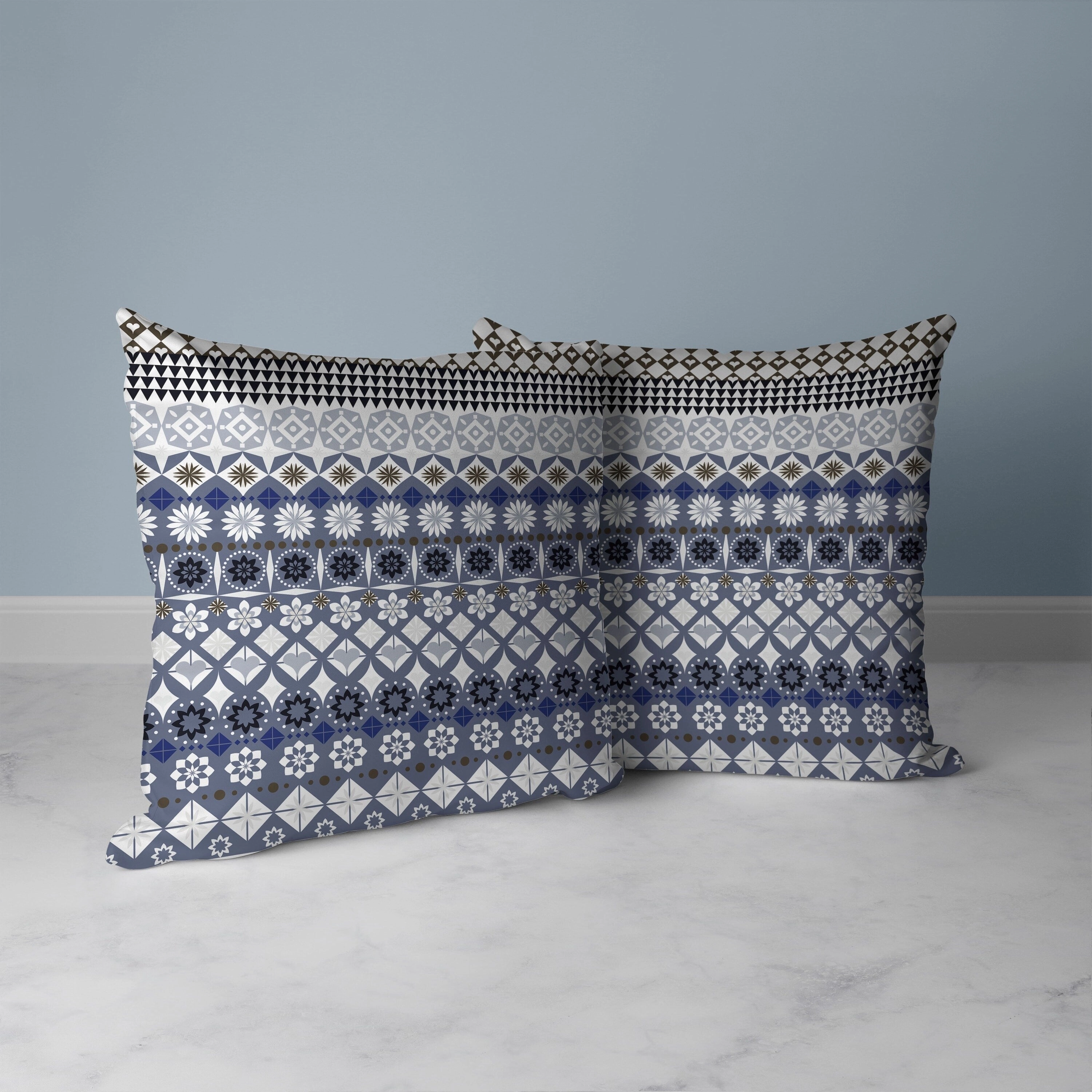 Shape Synergy Faux Suede Reversible Throw Pillow Gray and White