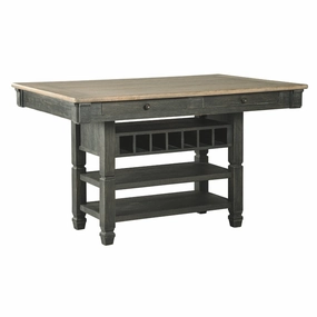 Signature Design by Ashley Tyler Creek Counter Height Dining Room Table - Black/Gray
