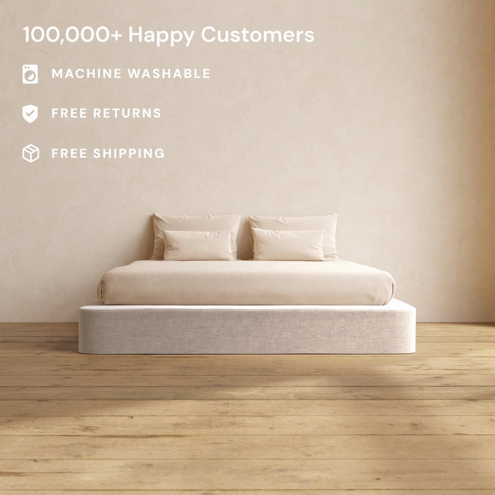 Slipcover Only - King Upholstered Platform Bed | Mod Velvet in Mist