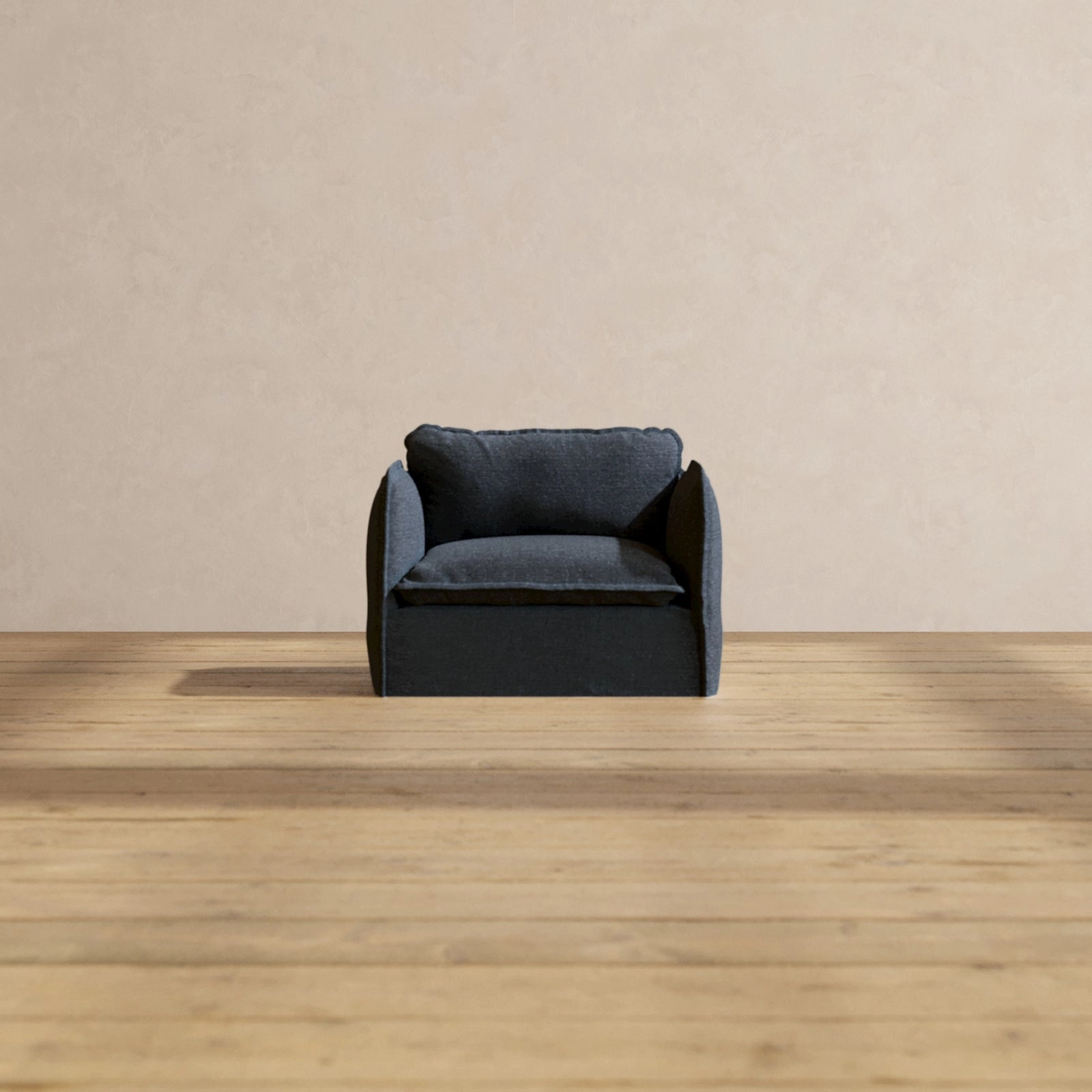 Slipcover Only - Modular Performance Armchair | Blended Weave in Indigo