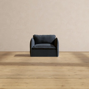 Slipcover Only - Modular Performance Armchair | Blended Weave in Indigo