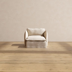 Slipcover Only - Modular Performance Chaise Armchair | Blended Weave in Oat