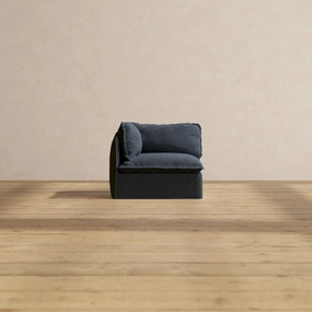 Slipcover Only - Modular Performance End Chair | Blended Weave in Indigo