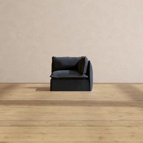 Slipcover Only - Modular Performance End Chair | Blended Weave in Indigo