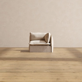 Slipcover Only - Modular Performance End Chair | Blended Weave in Oat