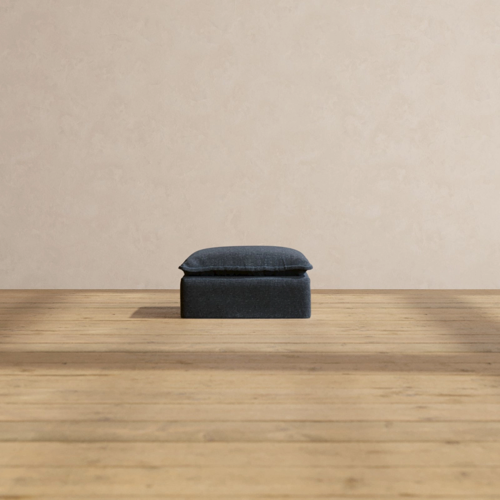 Slipcover Only - Modular Performance Ottoman | Blended Weave in Indigo