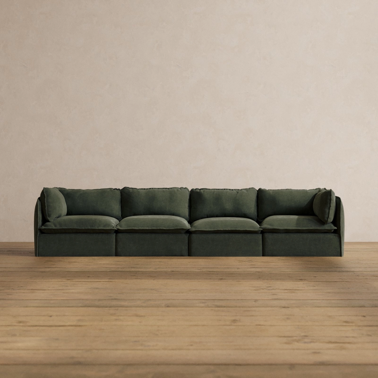 Slipcover Only - Modular Washable 4-Seater in Olivine