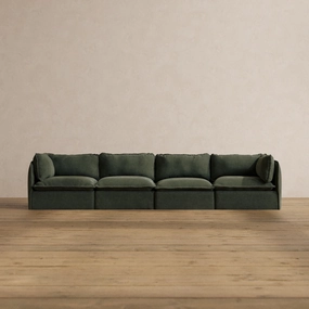 Slipcover Only - Modular Washable 4-Seater in Olivine