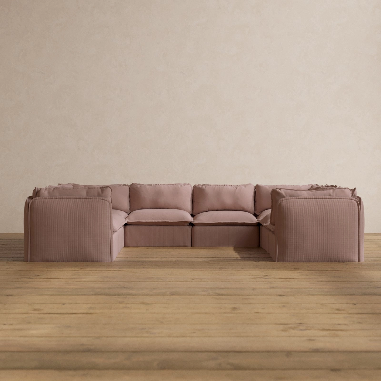 Slipcover Only - Modular Washable 8-Seater U-Sectional in Sakura