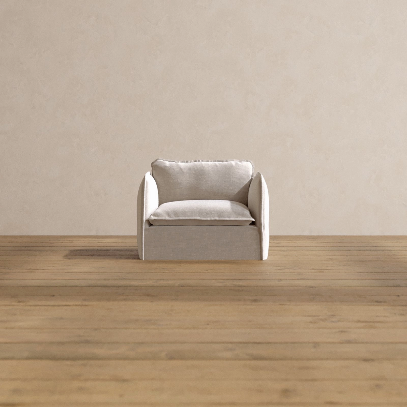 Slipcover Only - Modular Washable Armchair in Mist