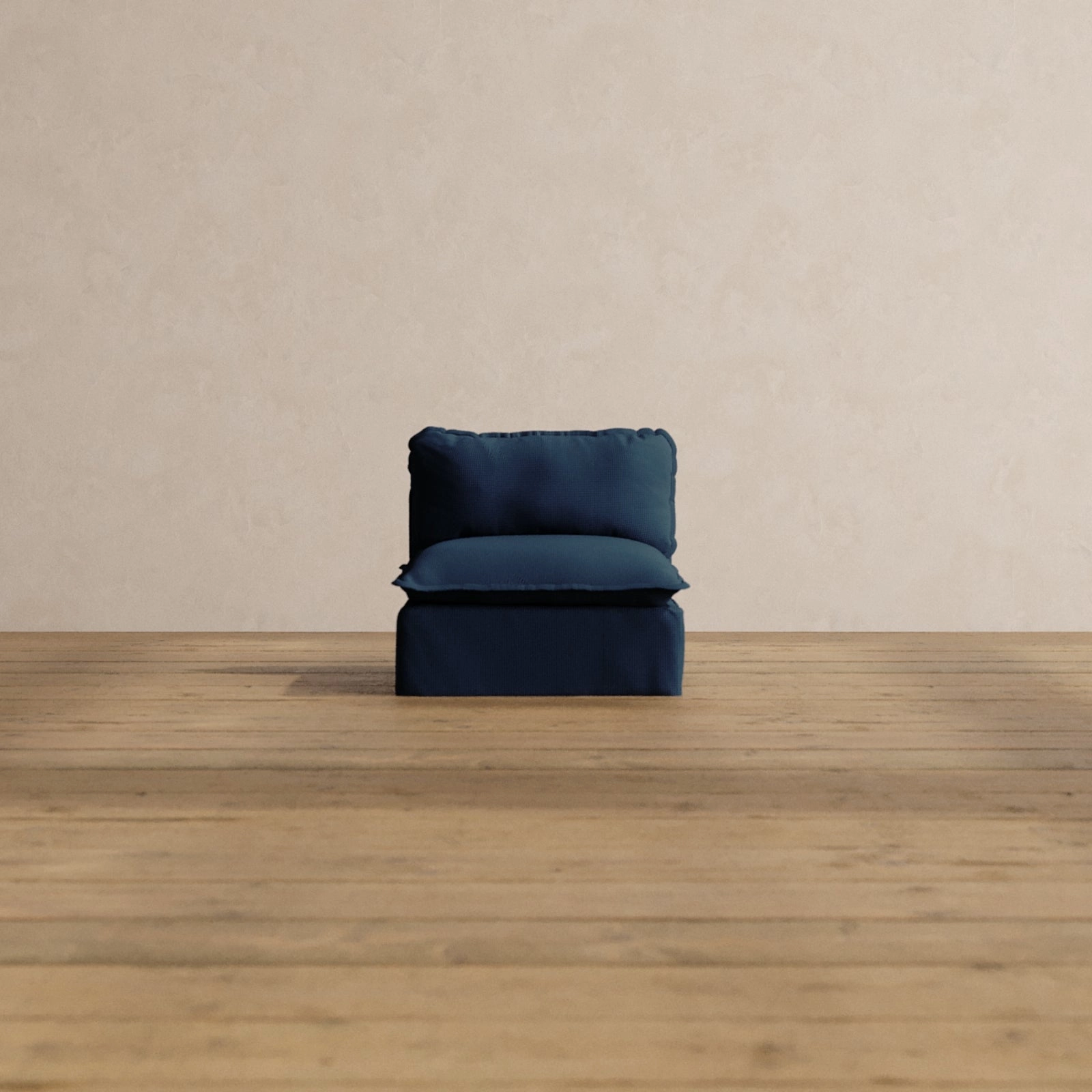 Slipcover Only - Modular Washable Armless Chair in Sumi