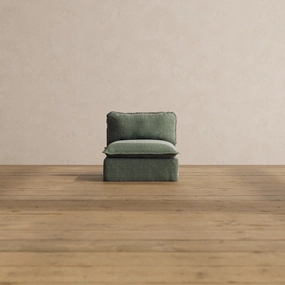 Slipcover Only - Modular Washable Armless Chair in Willow