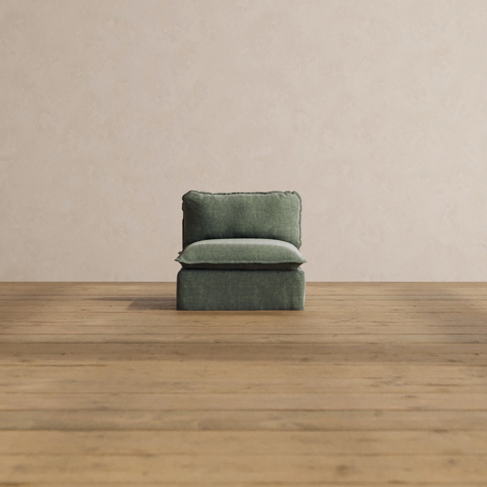 Slipcover Only - Modular Washable Armless Chair in Willow