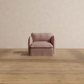 Slipcover Only - Modular Washable Chaise Armchair in Sakura