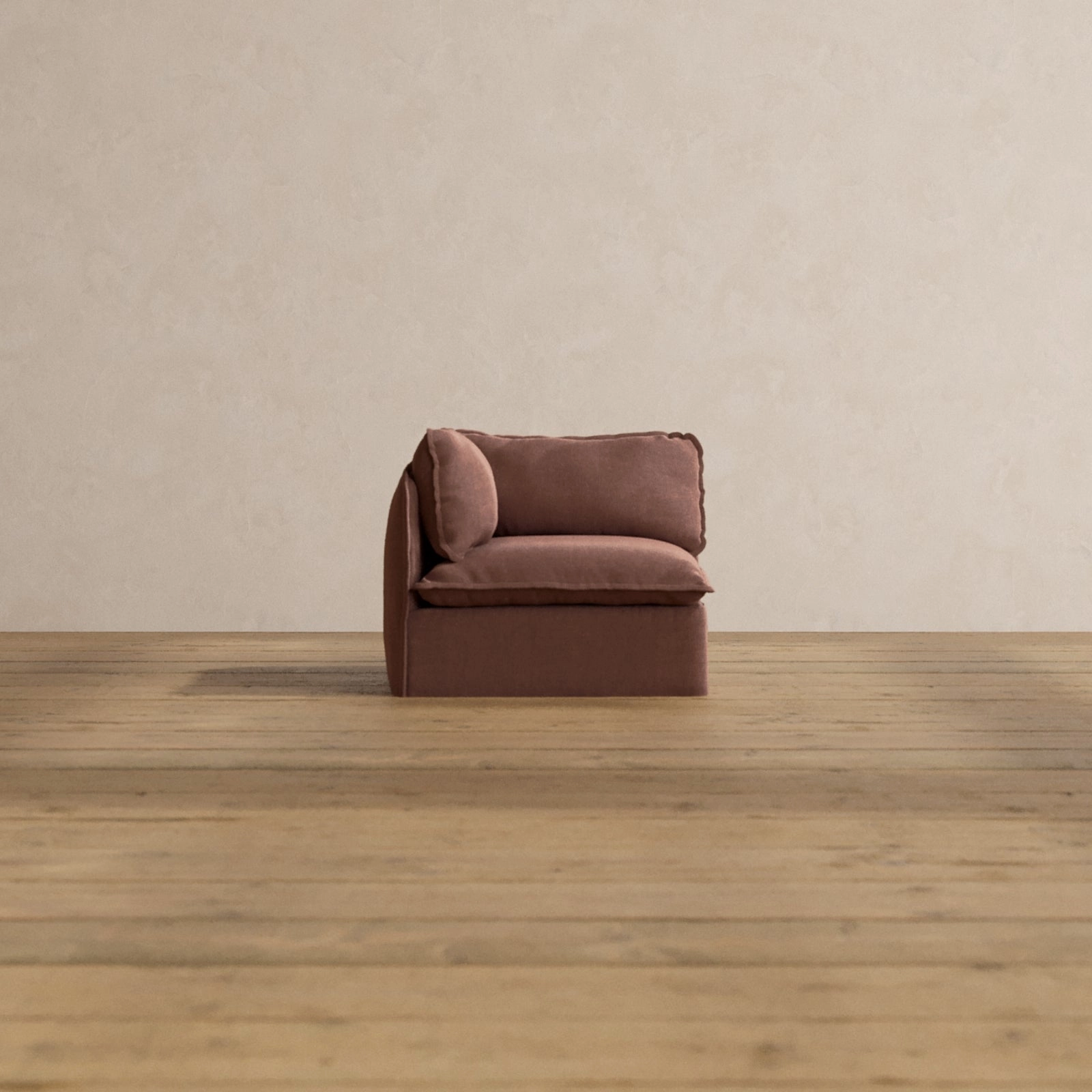 Slipcover Only - Modular Washable Corner Chair in Chestnut