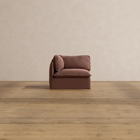 Slipcover Only - Modular Washable Corner Chair in Chestnut
