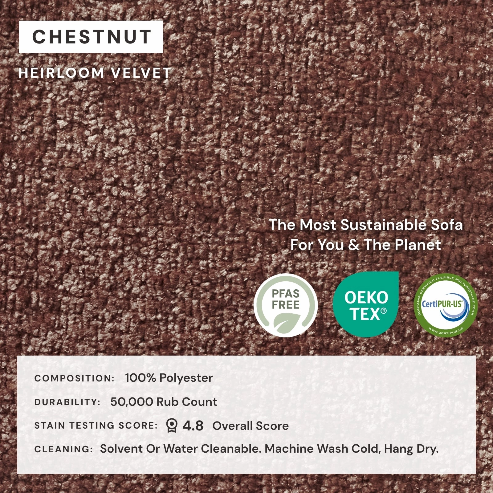 Slipcover Only - Modular Washable Corner Chair in Chestnut