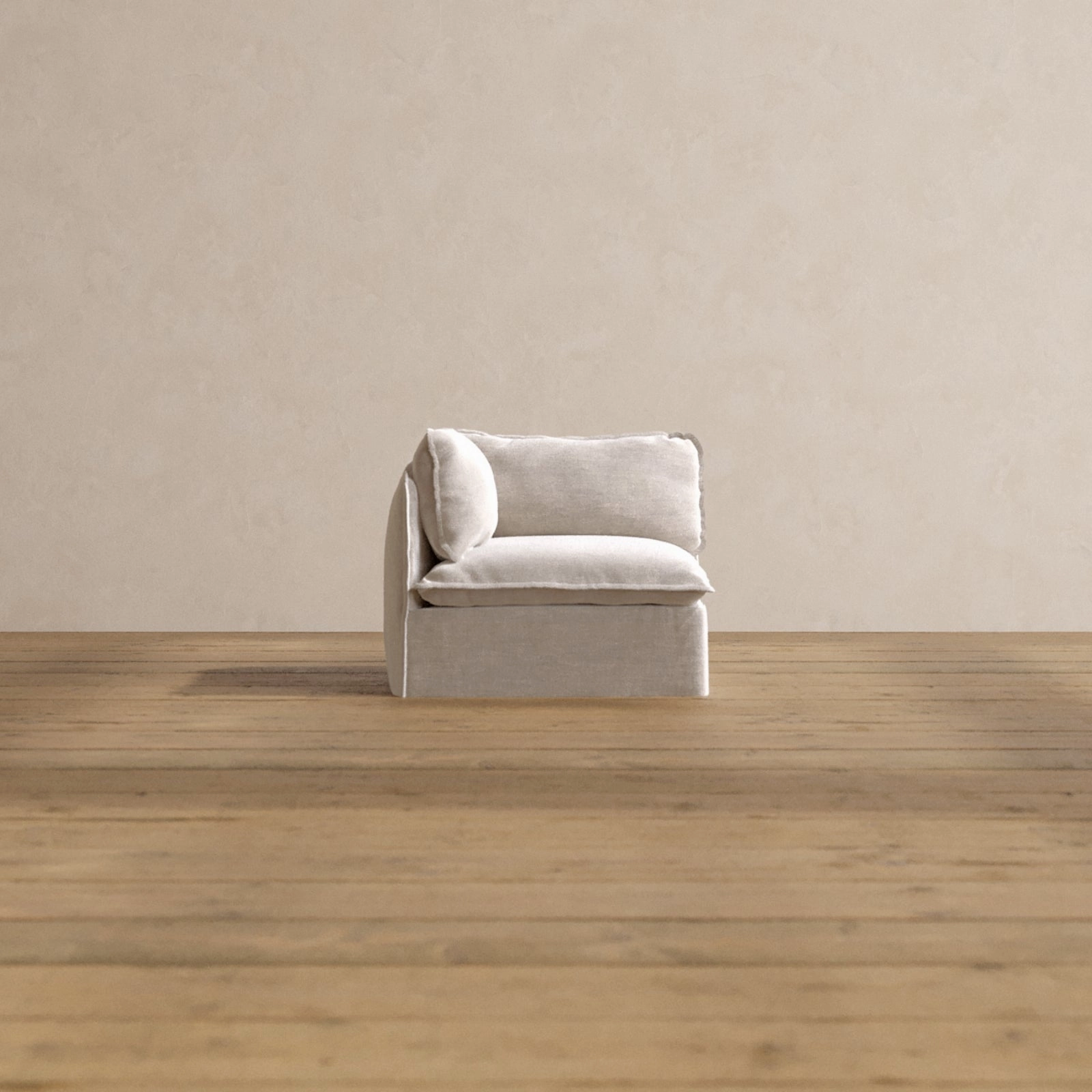 Slipcover Only - Modular Washable Corner Chair in Mist