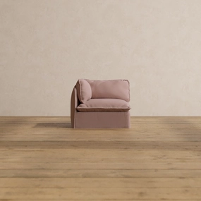 Slipcover Only - Modular Washable End Chair - Left in Sakura